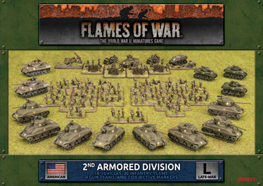 Flames of War | American | 2nd Armoured Division Army Deal | 15mm Plastic / Metal Unit