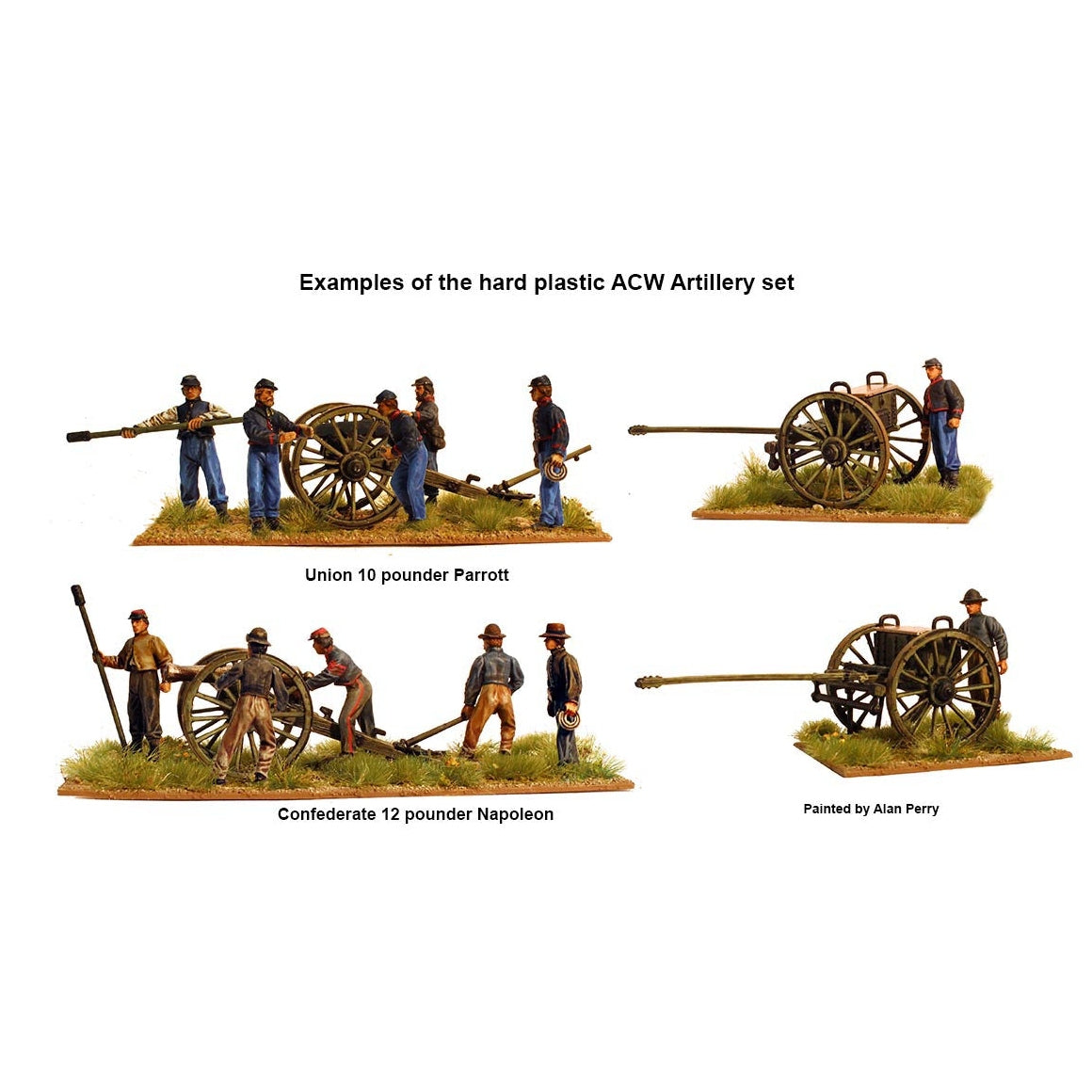 Perry Miniatures | ACW American Civil War Artillery 1861-1865 | 28mm Plastic Unit | North Star Games | Miniature Kingdoms