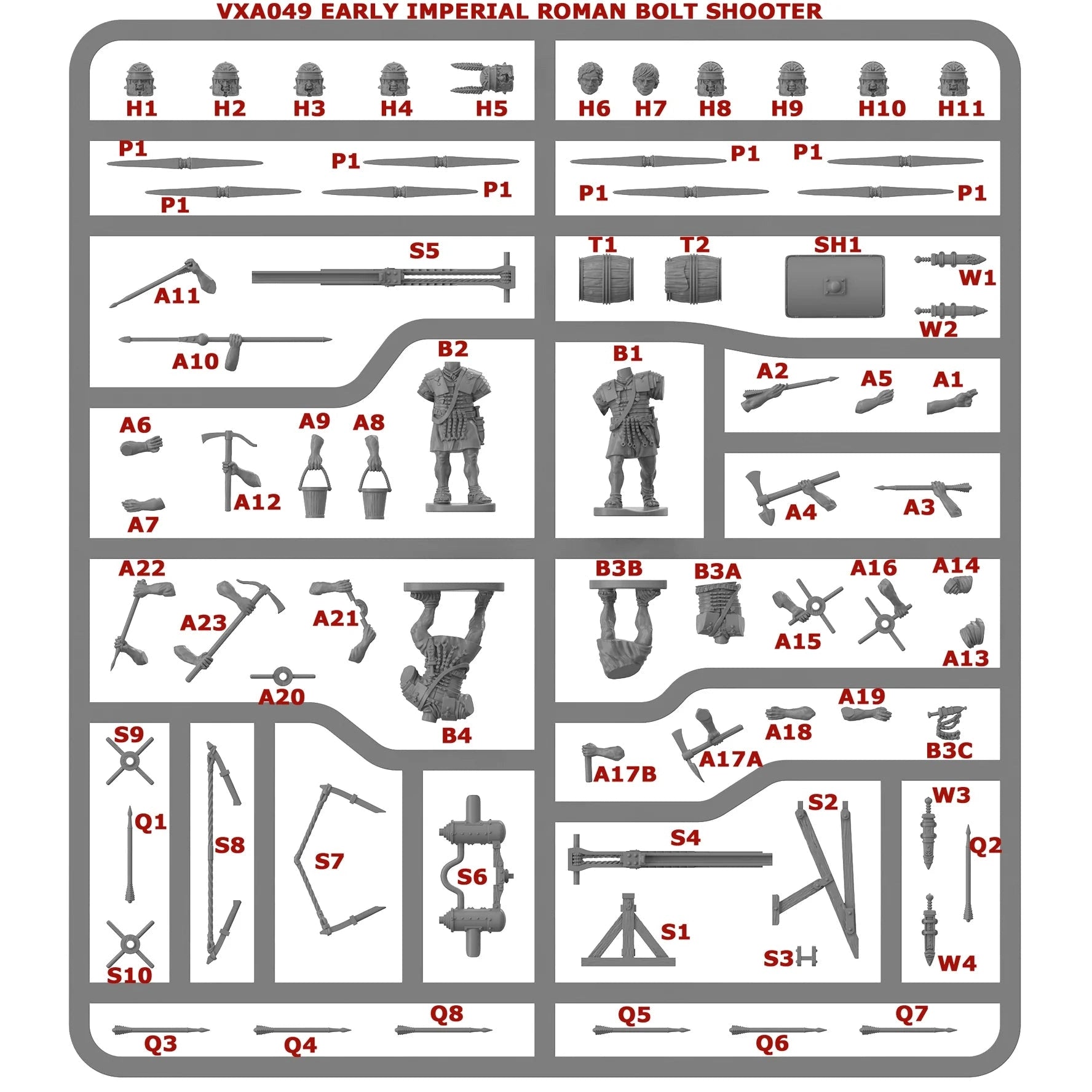 Victrix | Dark Ages Early Imperial Roman Bolt Shooter | 28mm Plastic Unit | North Star Games | Miniature Kingdoms