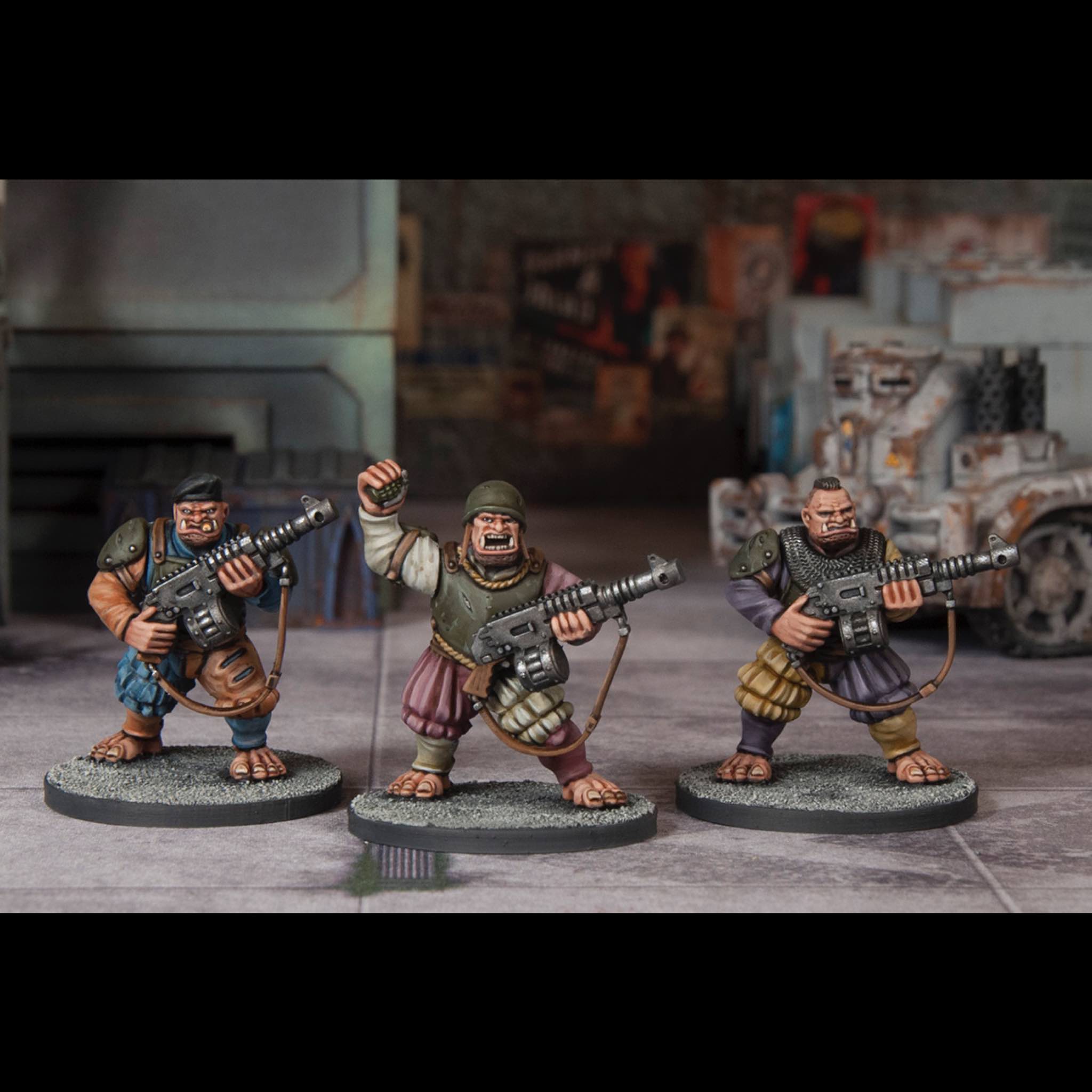 Classic Fantasy | Landsknecht Ogres | Plastic Unit | Wargames Atlantic | Miniature Kingdoms