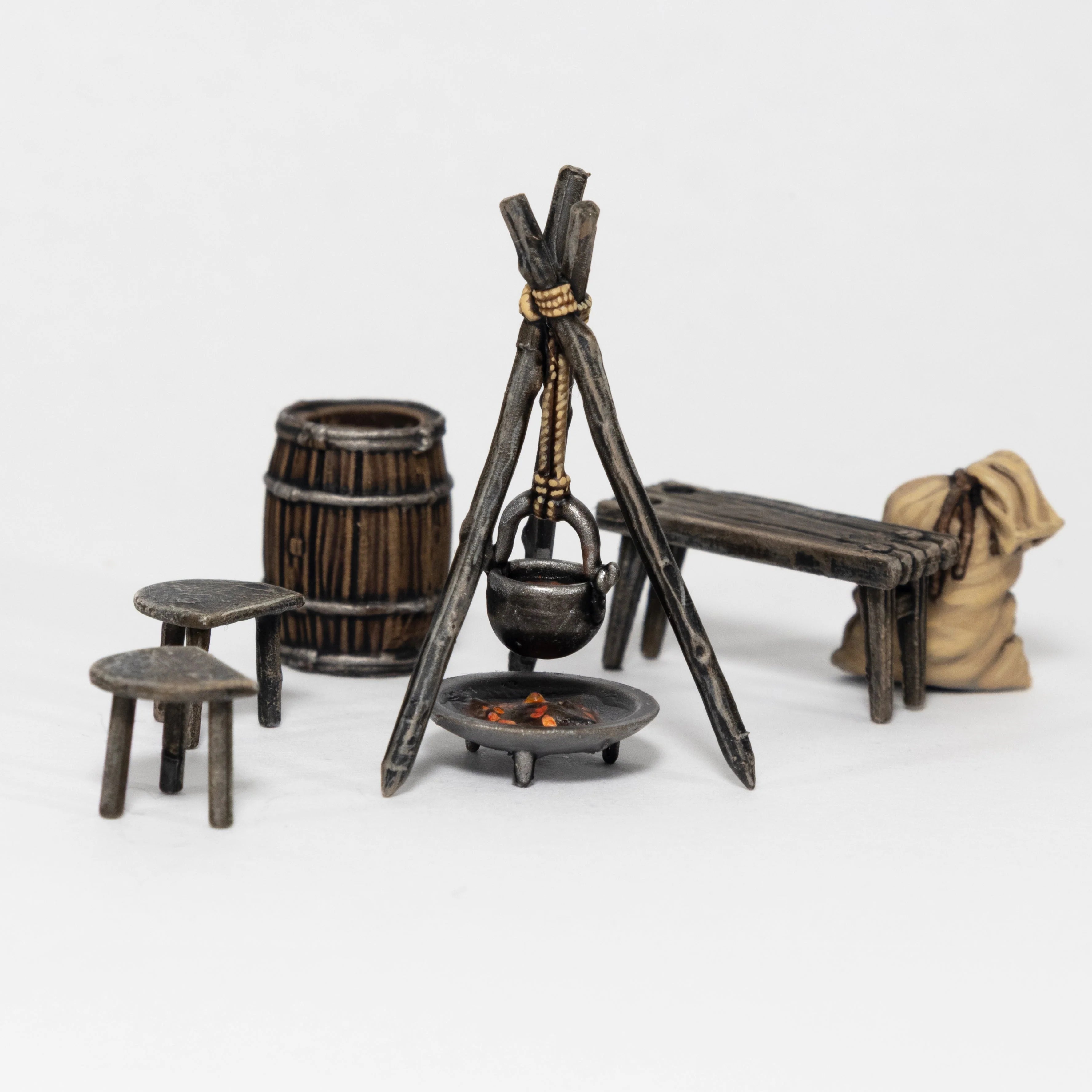 Victrix | Pillage | Market Stall Medieval and Dark Ages | 28mm Plastic Terrain