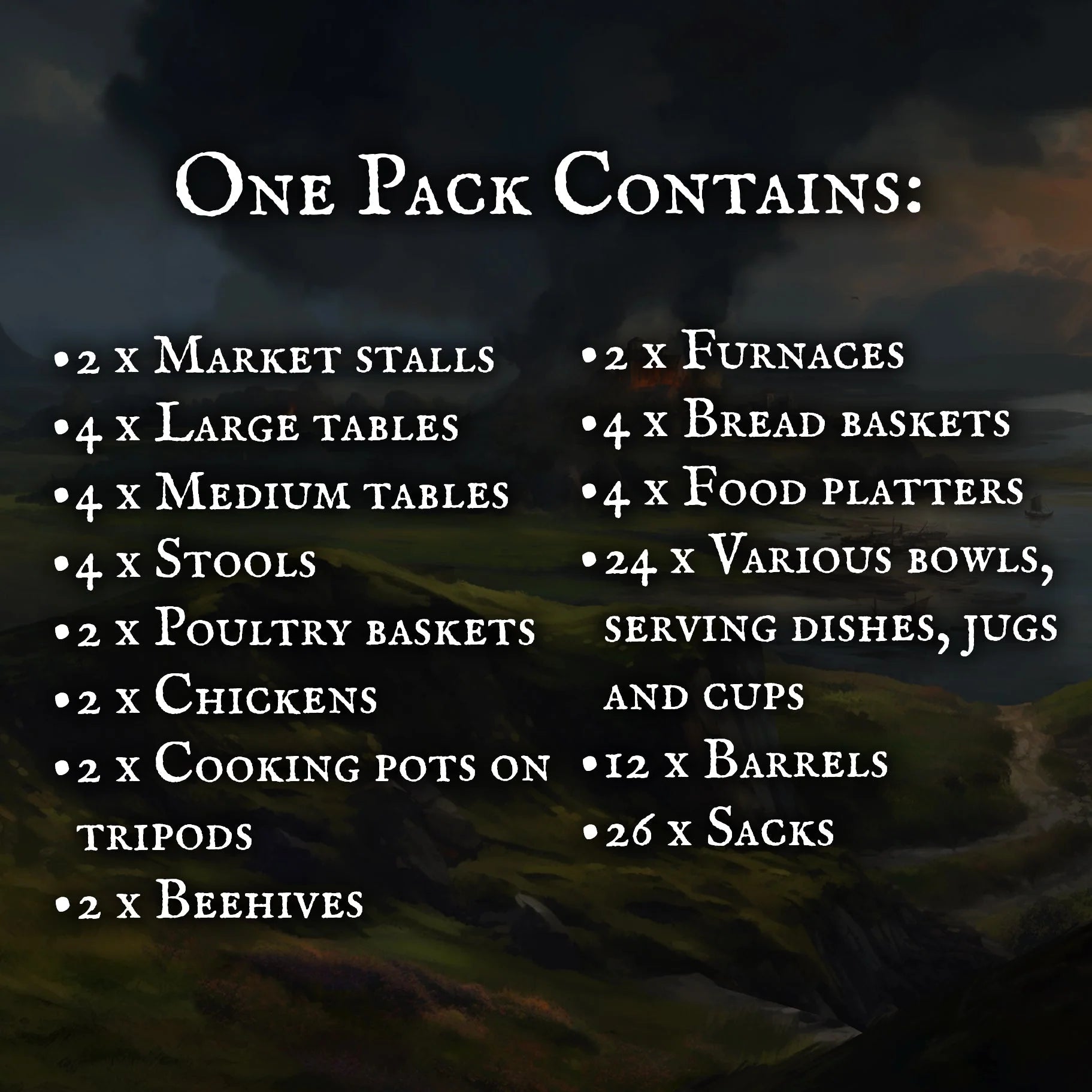 Victrix | Pillage | Market Stall Medieval and Dark Ages | 28mm Plastic Terrain