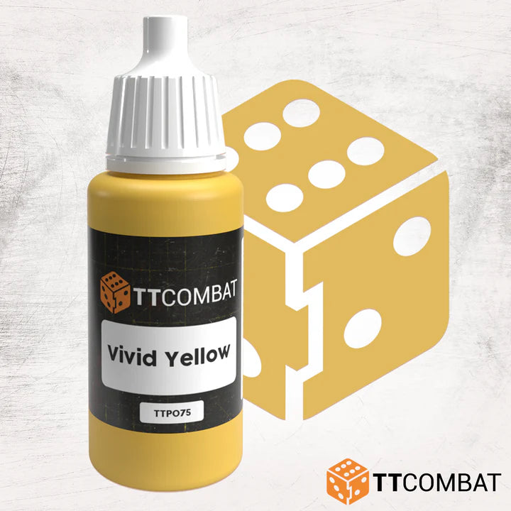 TTCombat | Vivid Yellow | 17ml Individual Paint | TTCombat | Miniature Kingdoms