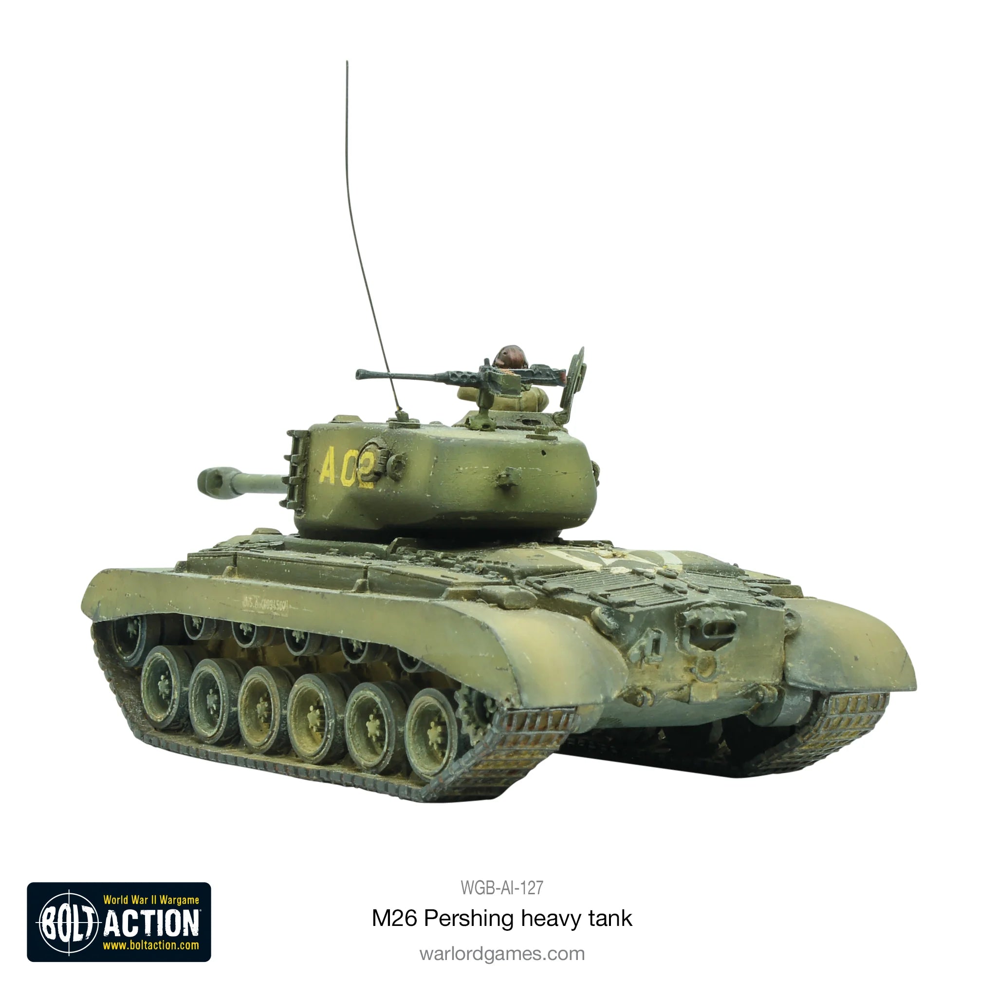 Bolt Action | American M26 Pershing Tank | 28mm Resin Metal Vehicle