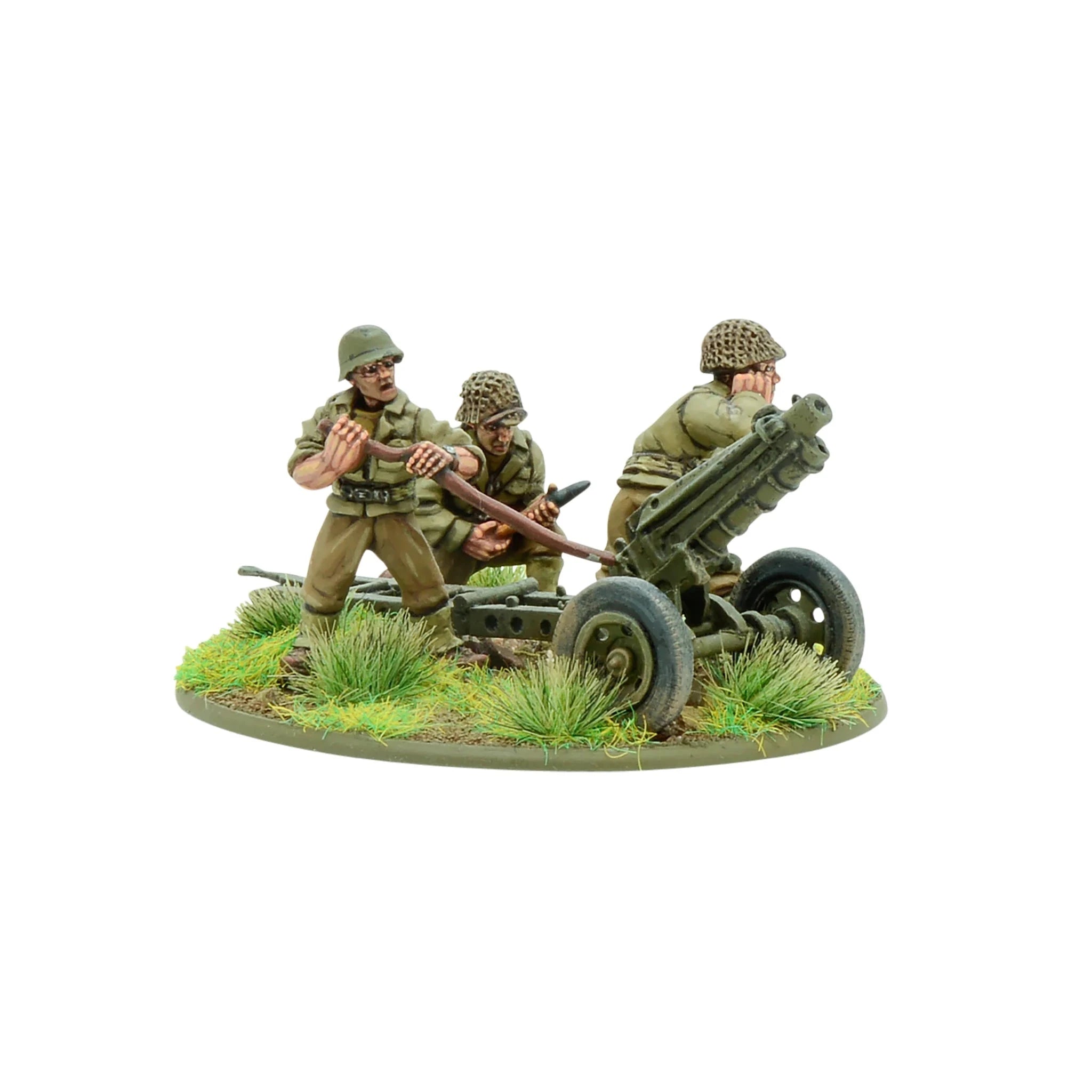 Bolt Action | American US Army 75mm PAK Howitzer Gun | 28mm Metal Blister Pack