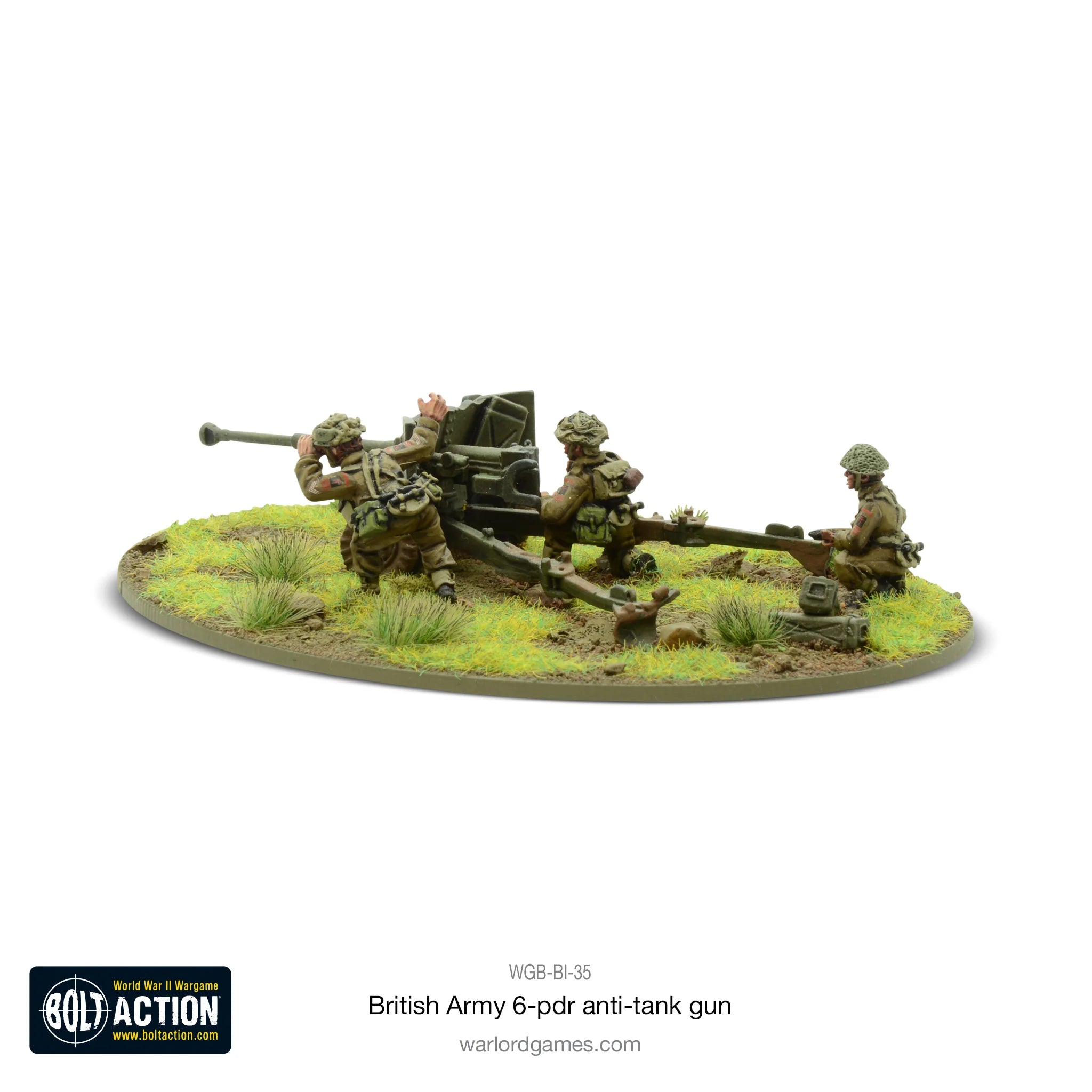 Bolt Action | British Army 6 Pdr Anti Tank Gun | 28mm Metal Blister Pack