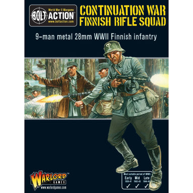 Bolt Action | Finnish | Continuation War Finnish | 28mm Metal Small Box | Warlord | Miniature Kingdoms