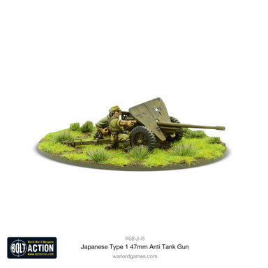 Bolt Action | Japanese Type 1 47mm Anti Tank Gun | 28mm Metal Blister Pack | Warlord | Miniature Kingdoms