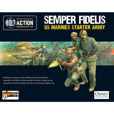 Bolt Action | USA Semper Fidelis Marines | 28mm Plastic Starter | Warlord | Miniature Kingdoms