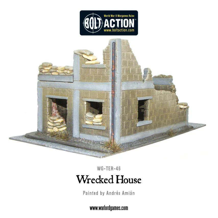 Bolt Action | Wrecked House | 28mm Plastic Terrain