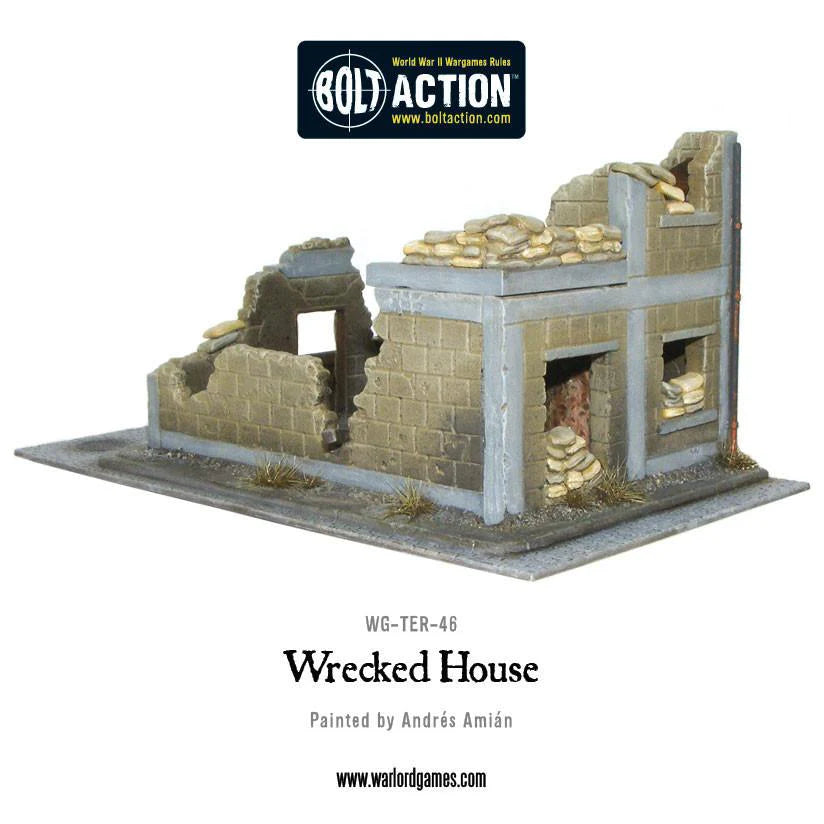 Bolt Action | Wrecked House | 28mm Plastic Terrain