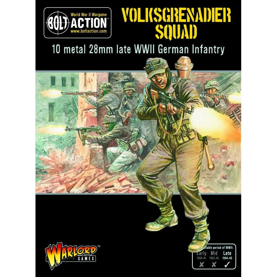 Bolt Action | German Volksgrenadier | 28mm Metal Unit | Warlord | Miniature Kingdoms