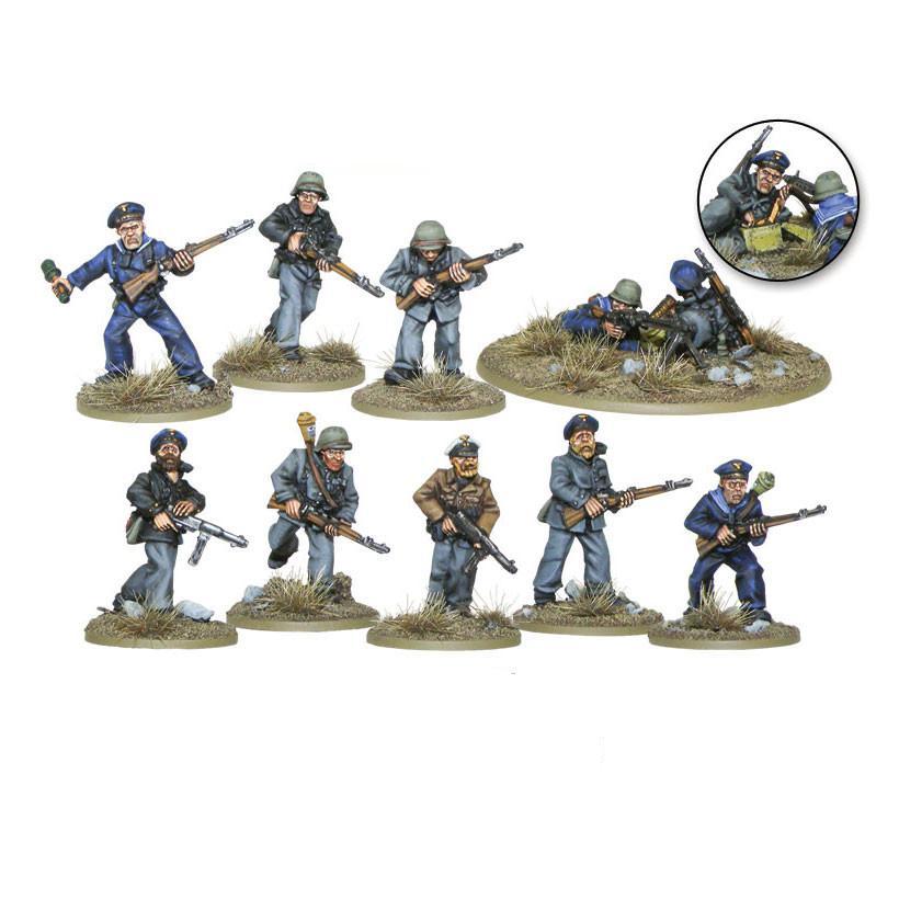 Bolt Action | German | Kriegsmarine | 28mm Metal Unit | Warlord | Miniature Kingdoms