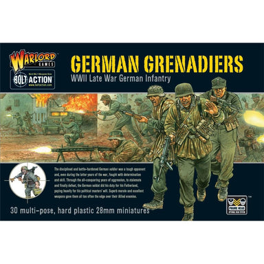 Bolt Action | German Grenadiers | 28mm Plastic Unit | Warlord | Miniature Kingdoms