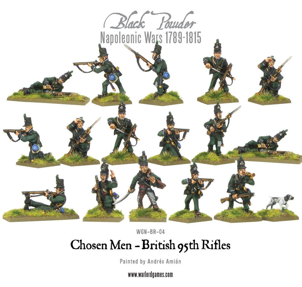 Black Powder | British 95th Rifles Chosen Men | 28mm Plastic Unit