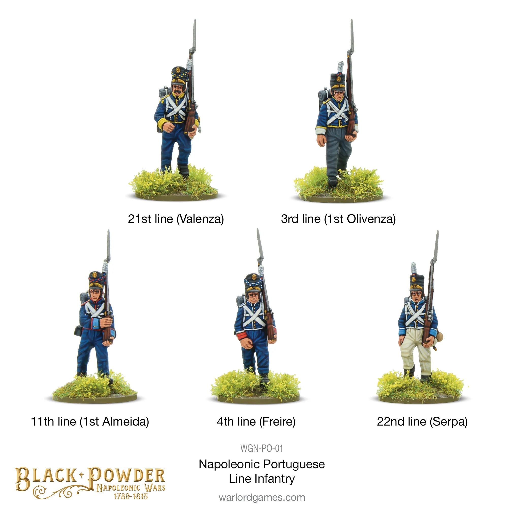 Black Powder | Portuguese | Line Infantry | 28mm Plastic Unit | Warlord | Miniature Kingdoms