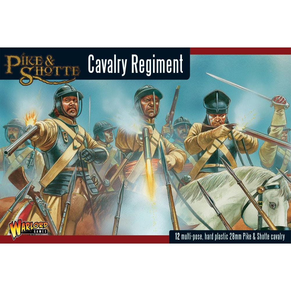 Pike and Shotte | Cavalry Regiment | 28mm Plastic Unit | Warlord | Miniature Kingdoms