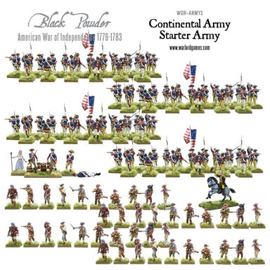 Black Powder | AWI | Continental Starter Army | 28mm Plastic Starter | Warlord | Miniature Kingdoms