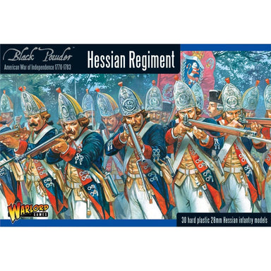 Black Powder | AWI Hessian Regiment | 28mm Plastic Unit | Warlord | Miniature Kingdoms