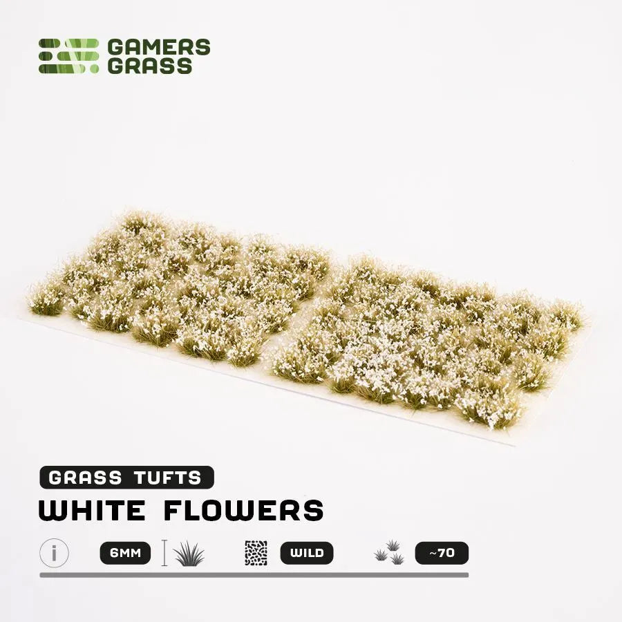 Gamers Grass | Scenics Wild Flowers White | Basing Tufts | GGF-WH