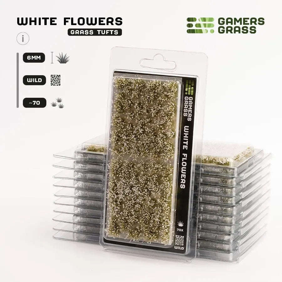 Gamers Grass | Scenics Wild Flowers White | Basing Tufts | GGF-WH