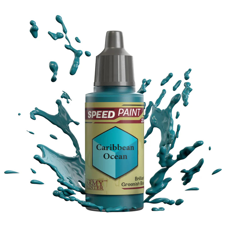 Speedpaints | Caribbean Ocean | 17ml Individual Paint | Warlord | Miniature Kingdoms