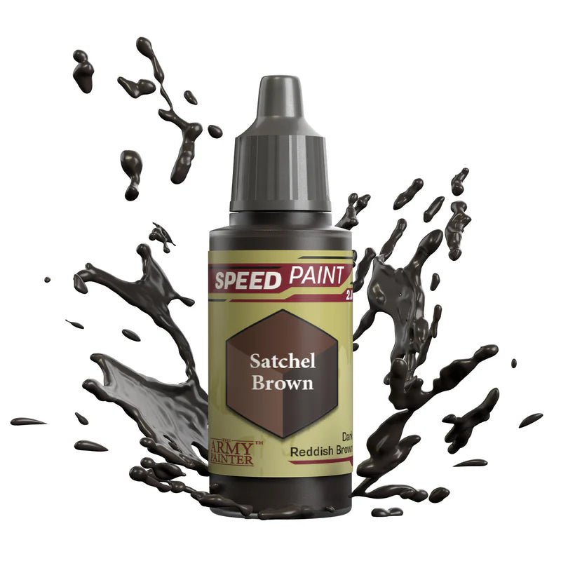 Speedpaints | Satchel Brown | 17ml Individual Paint | Warlord | Miniature Kingdoms