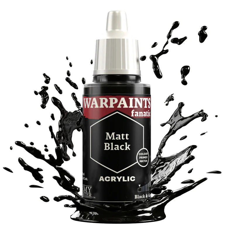 Warpaints Fanatic | Matt Black | 18ml Individual Paint