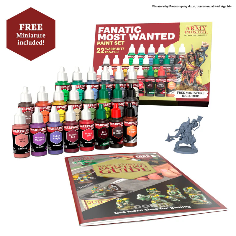 Army Painter | Fanatic Most Wanted Paint Set 22 Paints