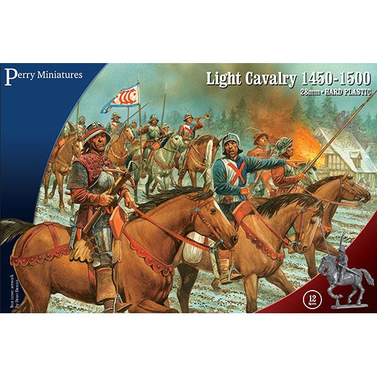 Perry Miniatures | War Of The Roses Light Cavalry 1450-1500 | 28mm Plastic Unit | North Star Games | Miniature Kingdoms