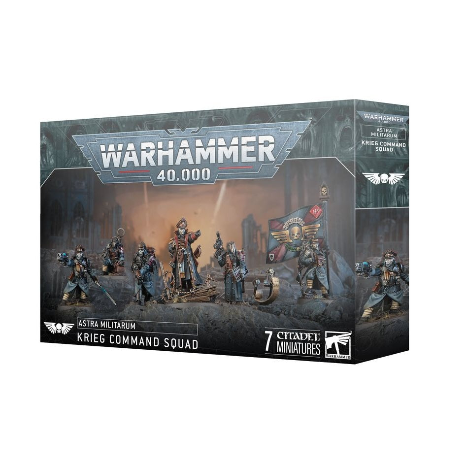 Warhammer 40,000 | Astra Militarum | Death Korps of Krieg | Command Squad | Plastic Unit Box