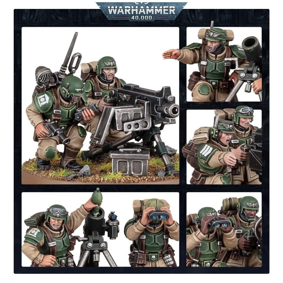 Warhammer 40,000 | Astra Militarum | Heavy Weapons Squad | Plastic Unit Box