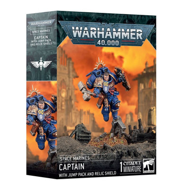 Warhammer 40,000 | Captain with Jump Pack and Relic Shield | Plastic Character Box