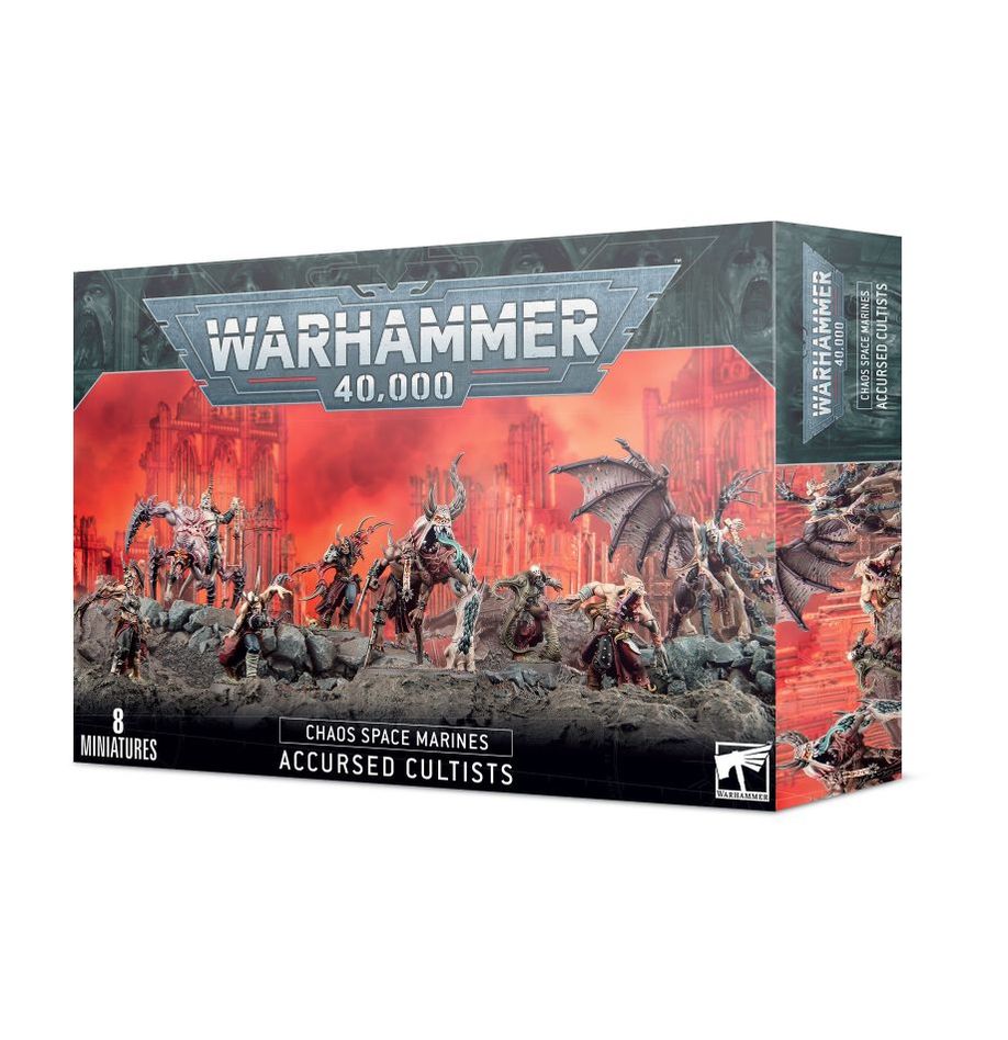 Warhammer 40,000 | Chaos Space Marines | Accursed Cultists | Plastic Unit Box