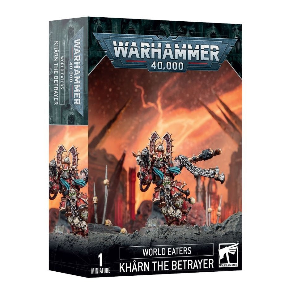Warhammer 40,000 | Chaos Space Marines | Kharn The Betrayer | Plastic Unit Box