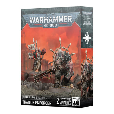 Warhammer 40,000 | Chaos Space Marines | Traitor Enforcer | Plastic Character Box