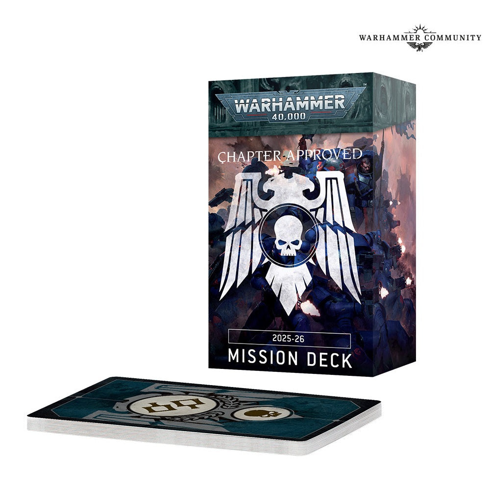 Warhammer 40,000 | Chapter Approved | Mission Deck 2025-26 | Card Accessory Pack