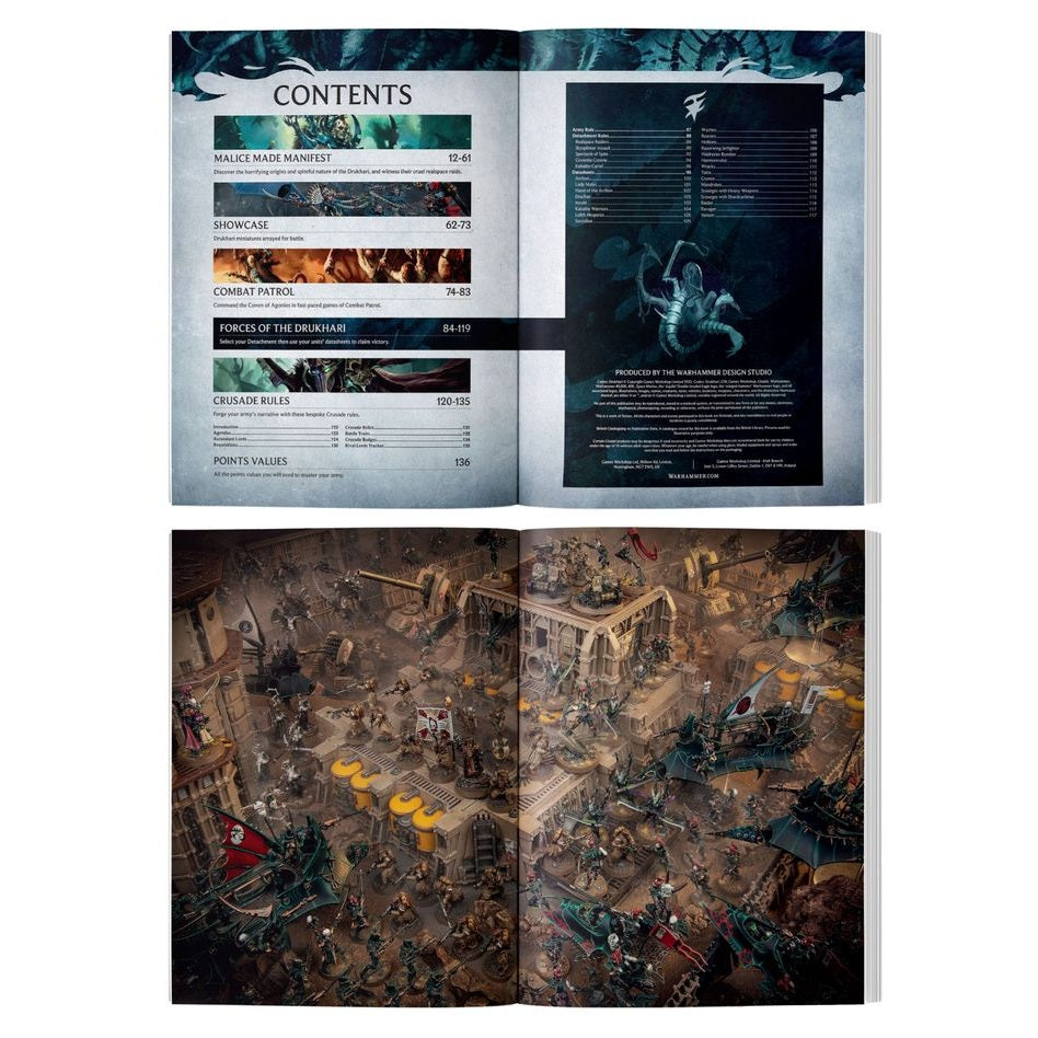 Warhammer 40,000 | Codex | Drukhari | Hardback Sourcebook