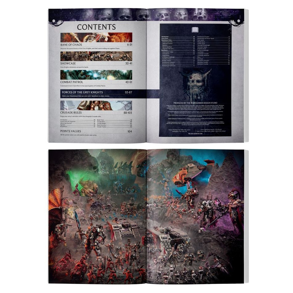 Warhammer 40,000 | Codex | Grey Knights | Hardback Sourcebook