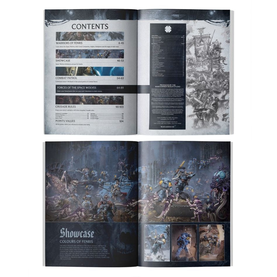 Warhammer 40,000 | Codex Supplement | Space Wolves | Hardback Sourcebook