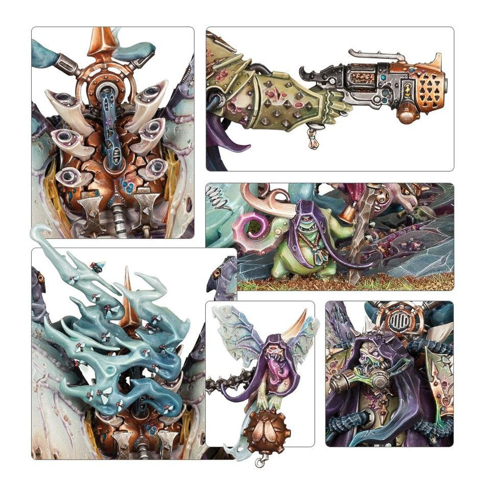 Warhammer 40,000 | Death Guard | Mortarian Demon Primark of Nurgle | Plastic Unit Box