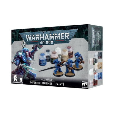 Warhammer 40,000 | Infernus Marines Paints and Model Set | Citadel Paint Set