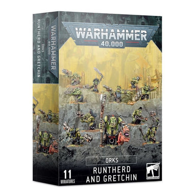 Games Workshop | W40k Warhammer 40000 | Orks | Runtherd and Gretchin| Plastic Unit Box