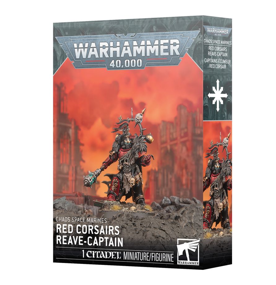 Warhammer 40,000 | Red Corsairs | Reave Captain | Plastic Character Box
