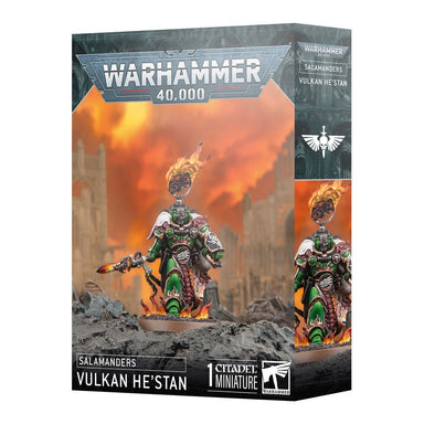 Warhammer 40,000 | Salamanders | Vulkan He'stan | Plastic Character Box