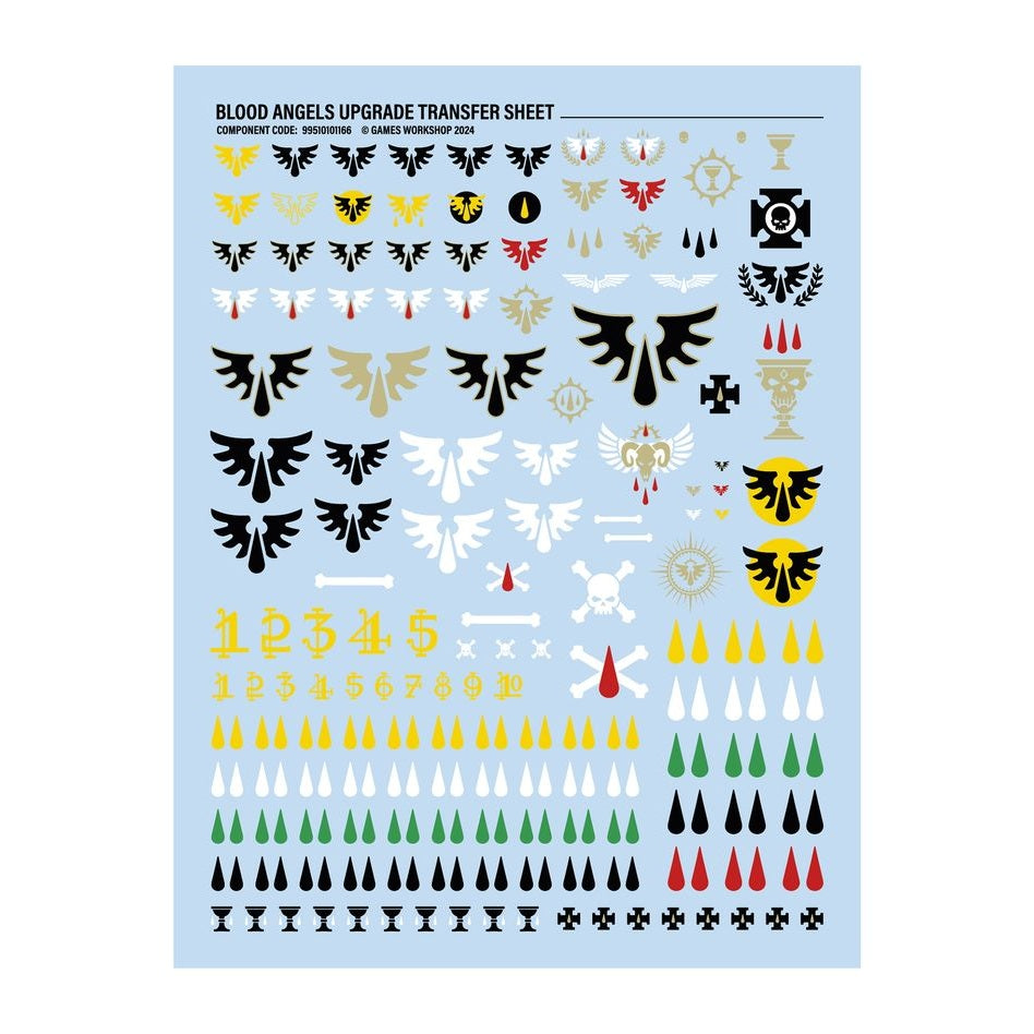 Warhammer 40,000 | Space Marines | Blood Angels | Upgrades and Transfers | Plastic Upgrade Box Copy