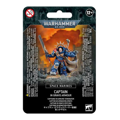 Warhammer 40,000 | Space Marines | Captain in Gravis Armour | Plastic Character Blister