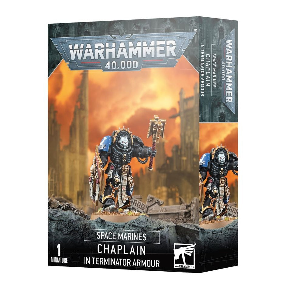 Warhammer 40,000 | Space Marines | Chaplain in Terminator Armour | Plastic Character Box