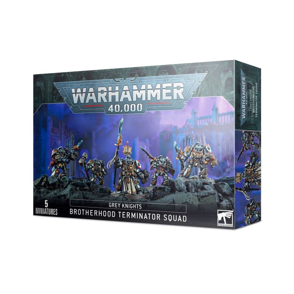 Warhammer 40,000 | Space Marines | Grey Knights Terminator Squad | Plastic Unit Box