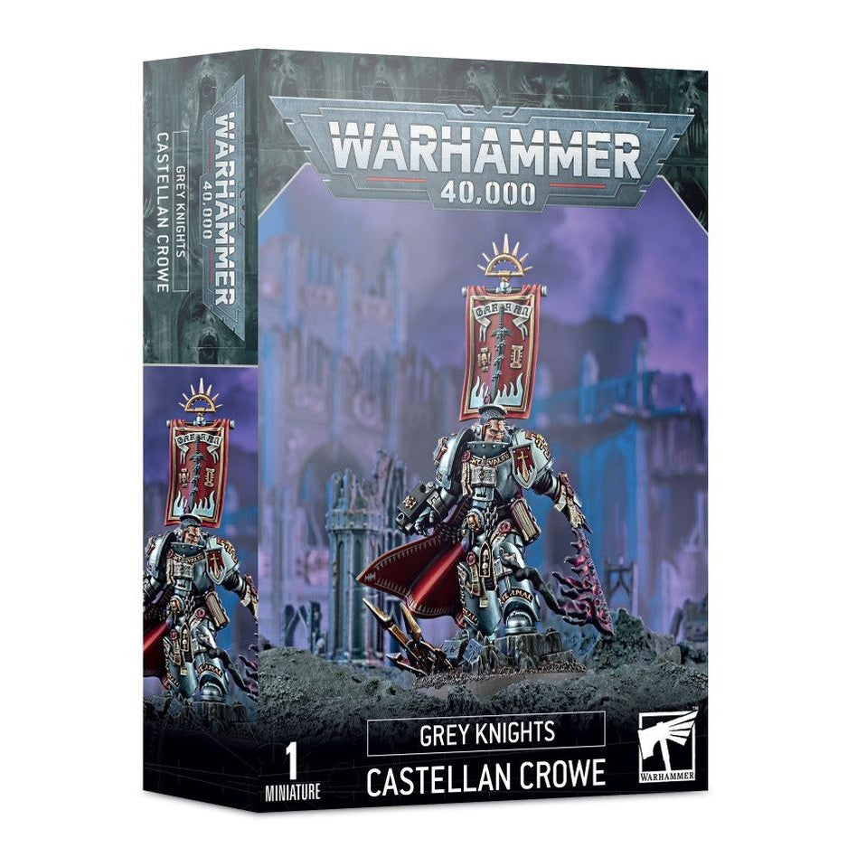 Warhammer 40,000 | Space Marines | Grey Knights | Castellan Crowe | Plastic Character Box